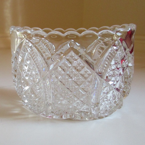 Lead Crystal mini handleless basket - Picture 2 of 8